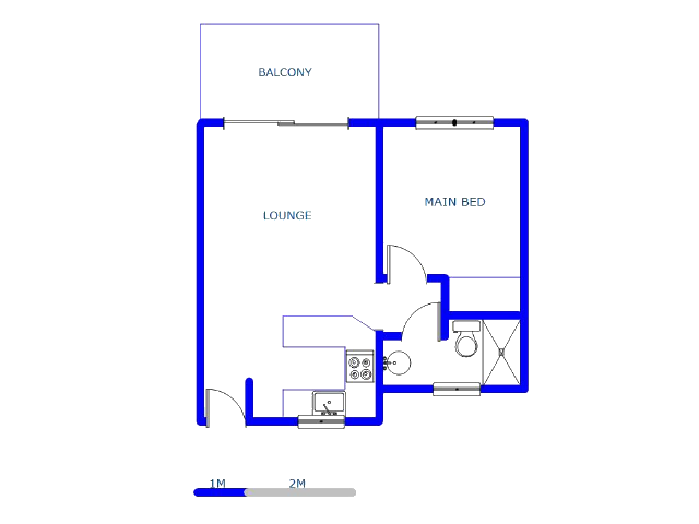 Floor plan of the property in Lone Hill