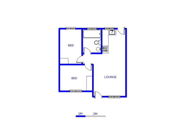 Floor plan of the property in Dawn Park