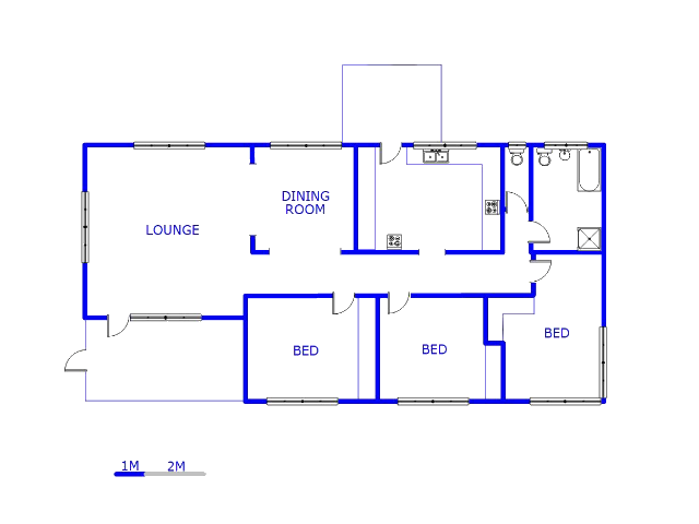 Floor plan of the property in Elandsvlei 249-Iq