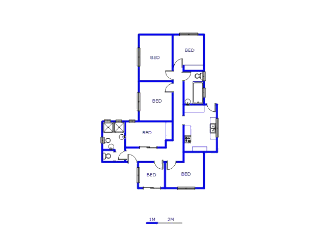 Floor plan of the property in Hurst Hill