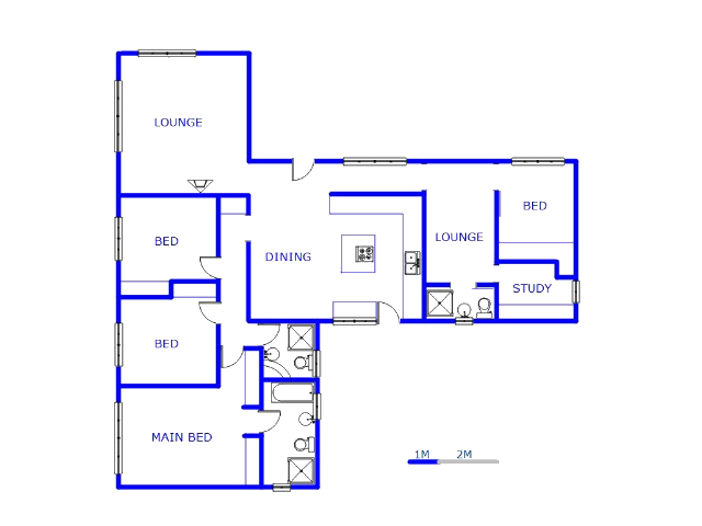 Floor plan of the property in Croydon