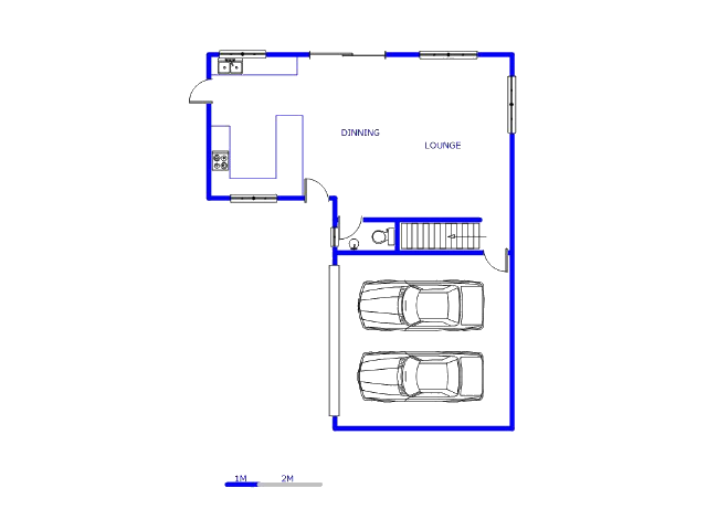 Floor plan of the property in Rua Vista