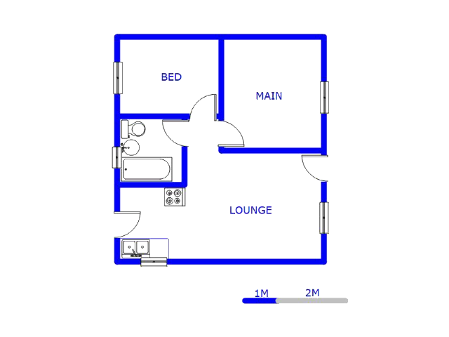 Floor plan of the property in Stretford