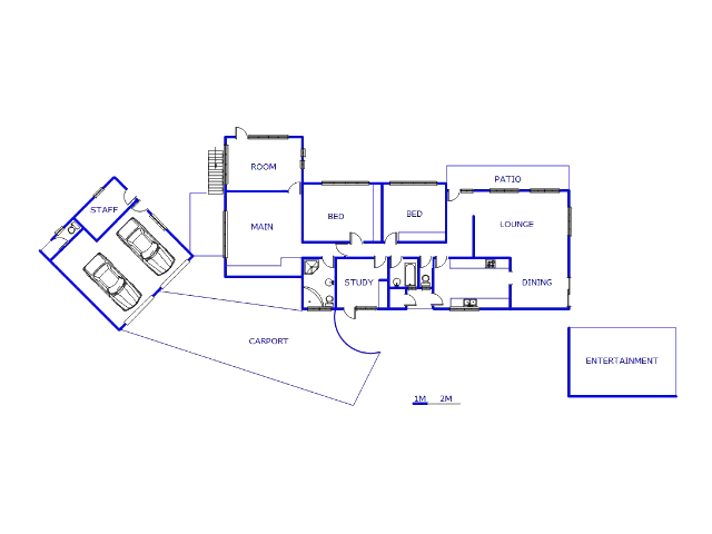 Floor plan of the property in Oberholzer