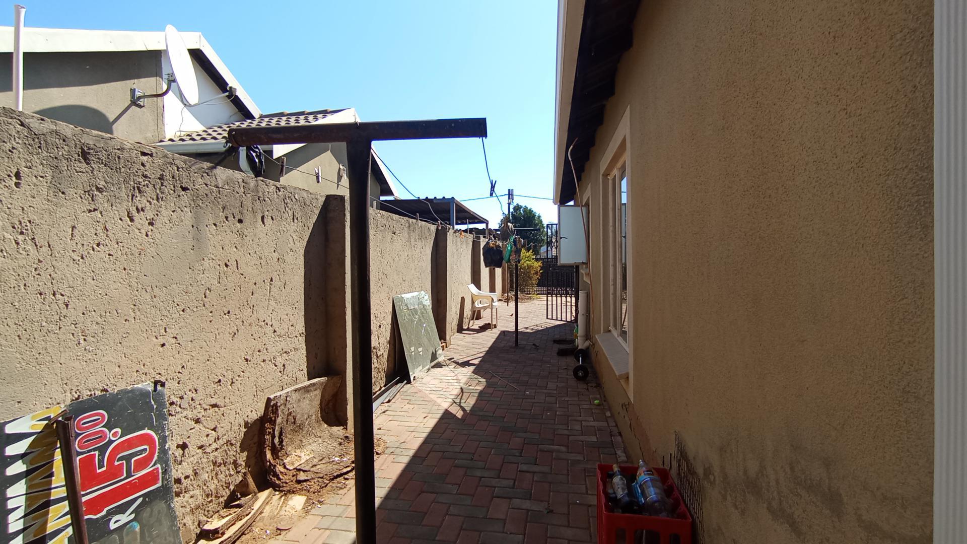 Backyard of property in Mahube Valley