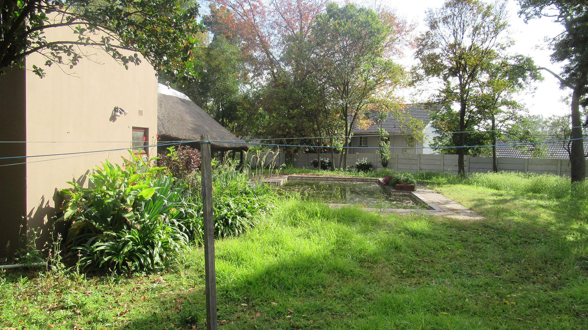 Backyard of property in Bryanston