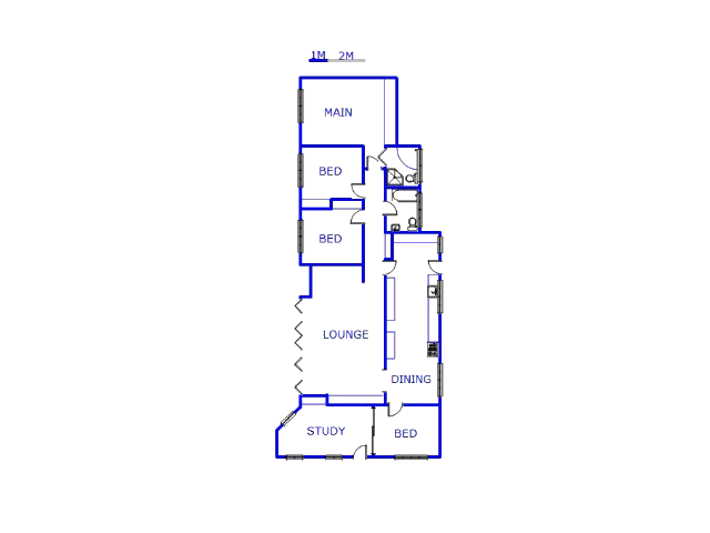 Floor plan of the property in Farrarmere