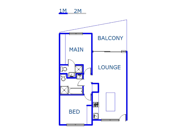 Floor plan of the property in Hillhead