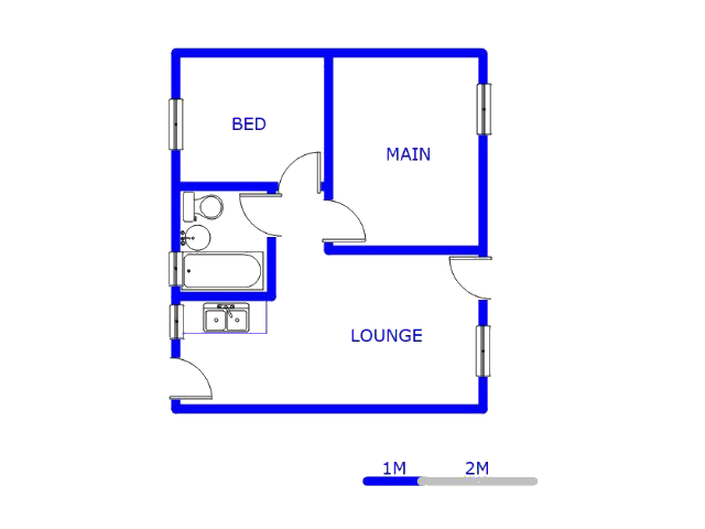 Floor plan of the property in Lehae