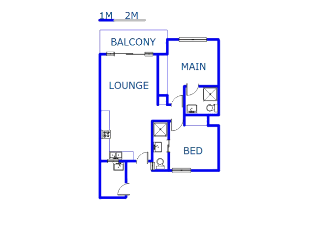 Floor plan of the property in Umhlanga Ridge