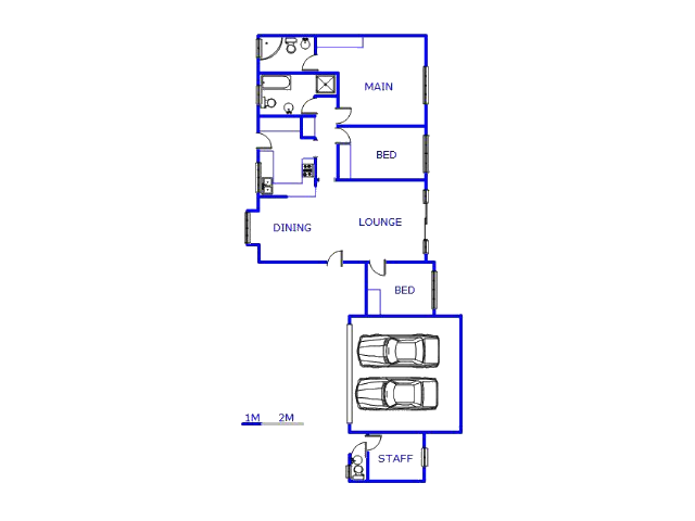 Floor plan of the property in Moreletapark