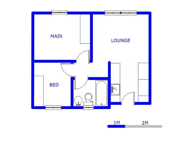 2nd Floor - 39m2 of property for sale in Fleurhof