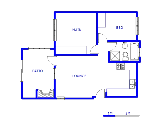 Floor plan of the property in Andeon