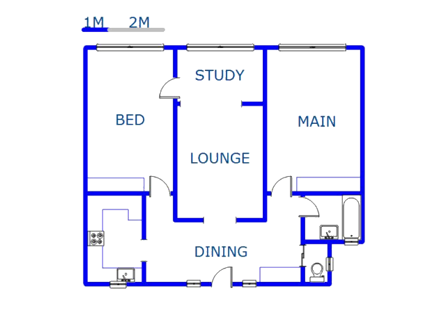 Floor plan of the property in Musgrave