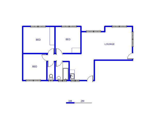 Floor plan of the property in Villa Liza