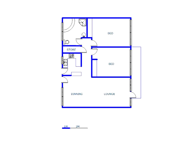 Floor plan of the property in Florida