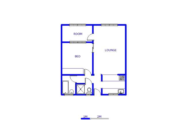 Floor plan of the property in Marina Beach