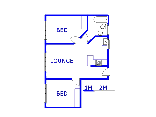 Floor plan of the property in Crystal Park