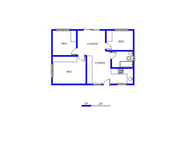 Floor plan of the property in Windmill Park