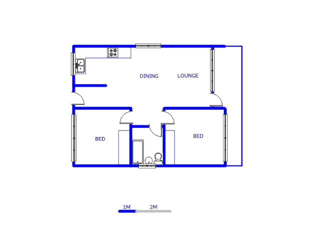 Floor plan of the property in Blomtuin