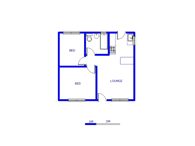 Floor plan of the property in Evaton West