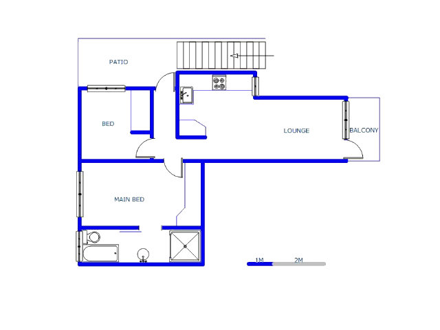 Floor plan of the property in Bryanston