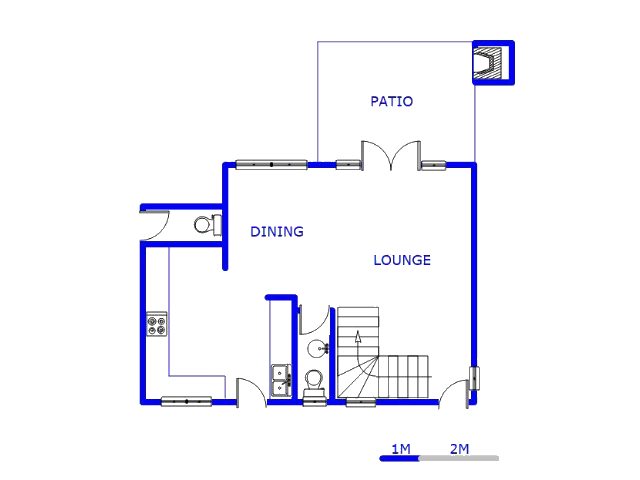 Floor plan of the property in Moreletapark