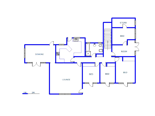 Floor plan of the property in Blairgowrie