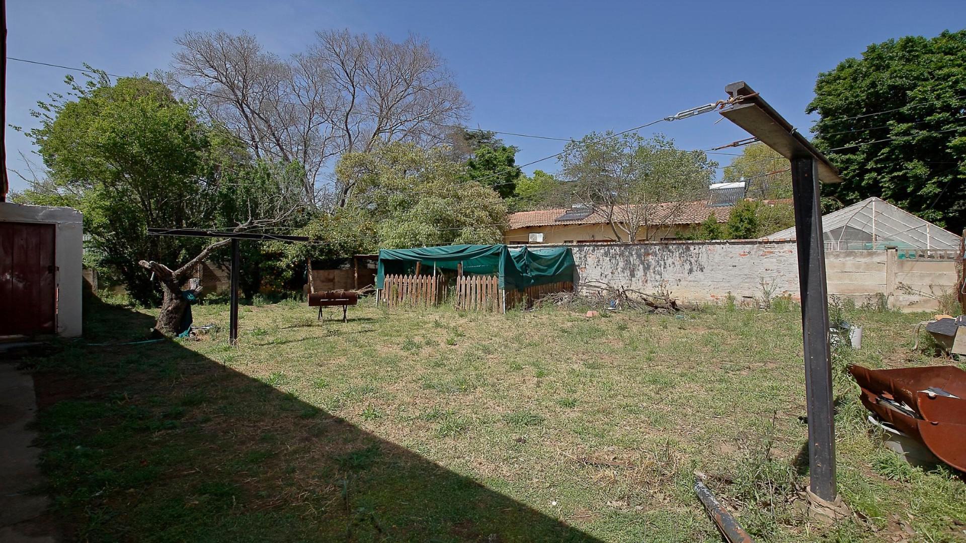 Backyard of property in Ermelo