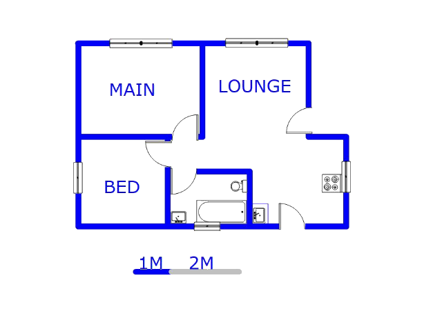 Floor plan of the property in Dawn Park