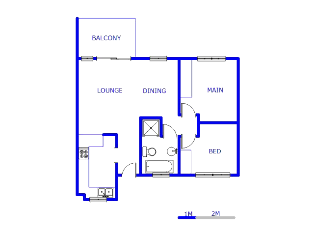 Floor plan of the property in Monavoni