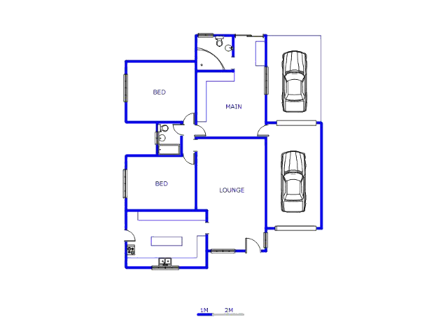 Floor plan of the property in Vosloorus