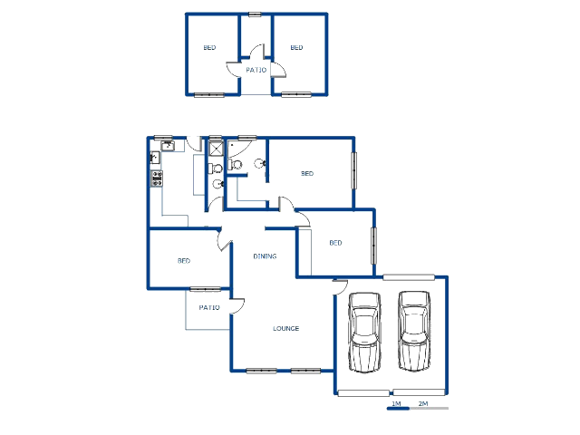 Floor plan of the property in Orlando West