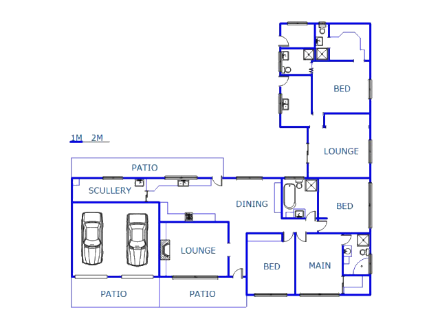 Floor plan of the property in Cleland