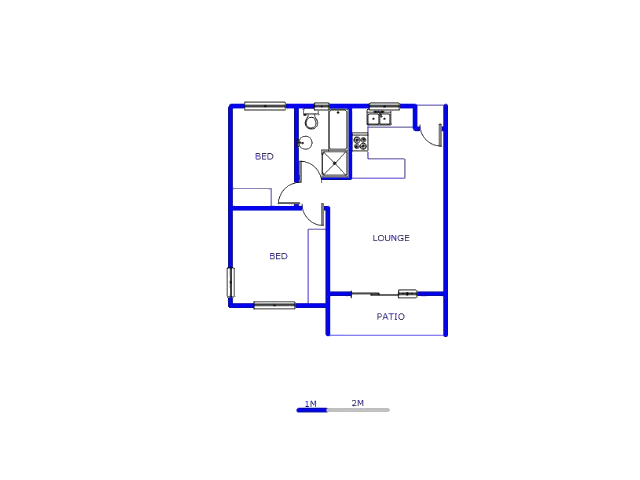 Floor plan of the property in Parklands