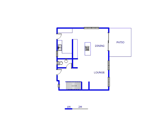 Floor plan of the property in Cosmo City