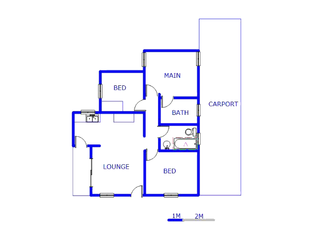 Floor plan of the property in Amandasig