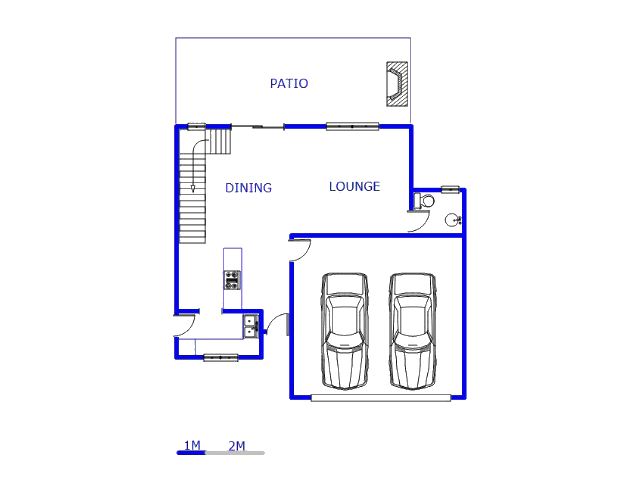 Floor plan of the property in Kyalami Hills