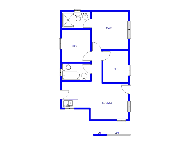 Floor plan of the property in Savanna City