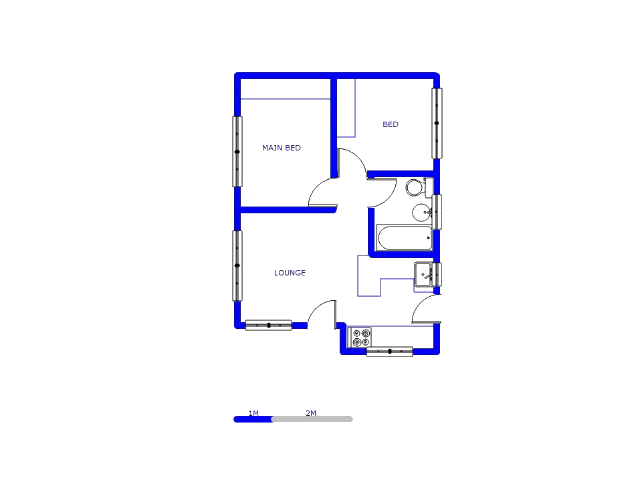 Floor plan of the property in Clayville