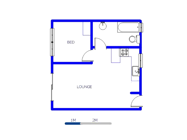 Floor plan of the property in Parkrand