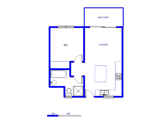 Floor plan of the property in Noordhang