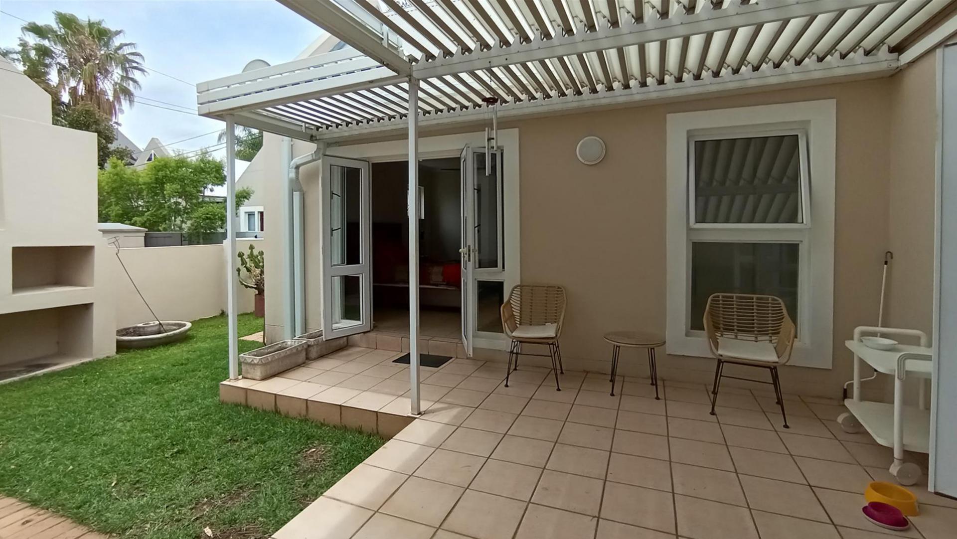 Patio of property in Silver Lakes
