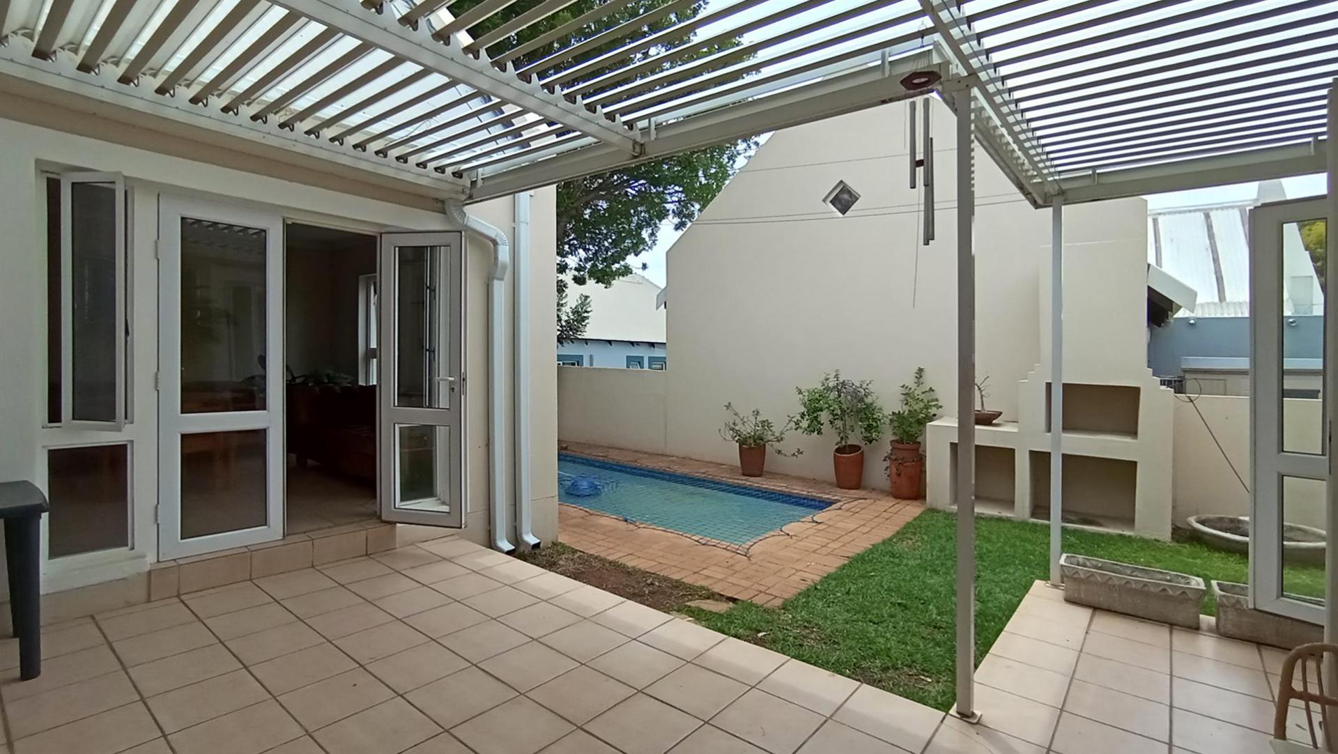 Patio of property in Silver Lakes