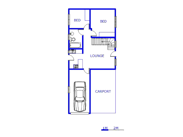 Floor plan of the property in Chantelle