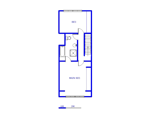 1st Floor - 55m2 of property for sale in Fontainebleau