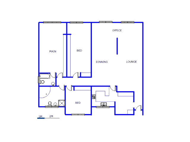 Floor plan of the property in Bedfordview