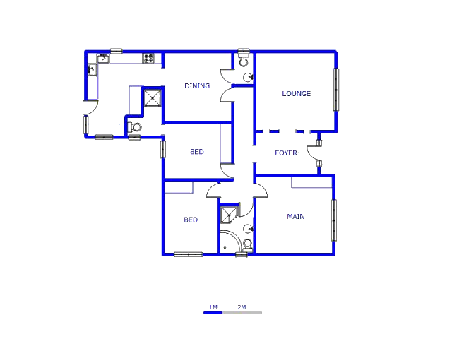 Floor plan of the property in Fishers Hill