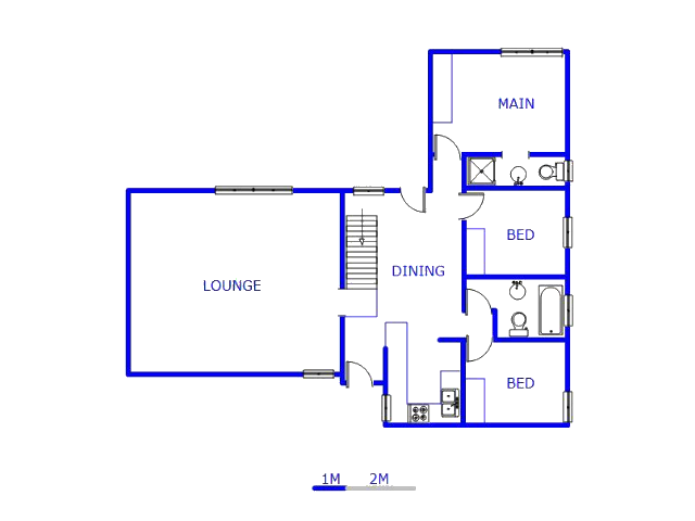 Floor plan of the property in Rangeview