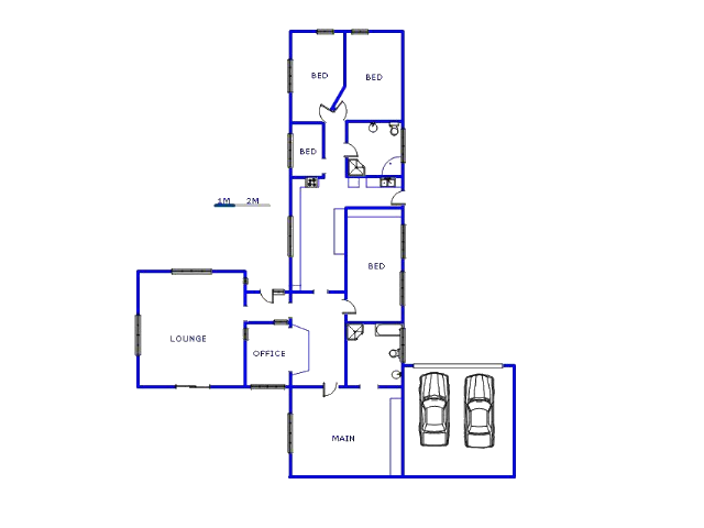 Floor plan of the property in Vanderbijlpark